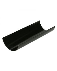 4m x 112mm Black 1/2 Round Gutter