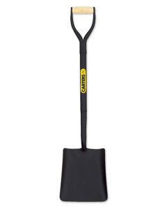 All Steel Square Mouth Shovel black