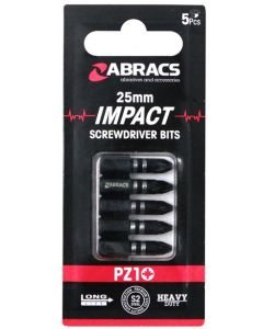25mm Impact Bit PZ1 (5 pack)