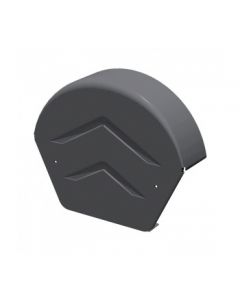 Grey Half Round Ridge End Cap