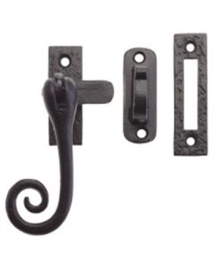 Black Traditional Curley Fastener 5"