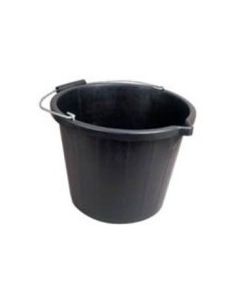 BLACK Plastic Builders Bucket