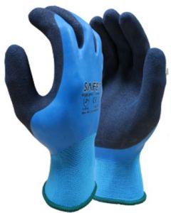 Blue coated Waterproof Glove size9