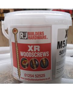 R&J XR Gold Wood Screws 4 x 50mm (900 Pack)